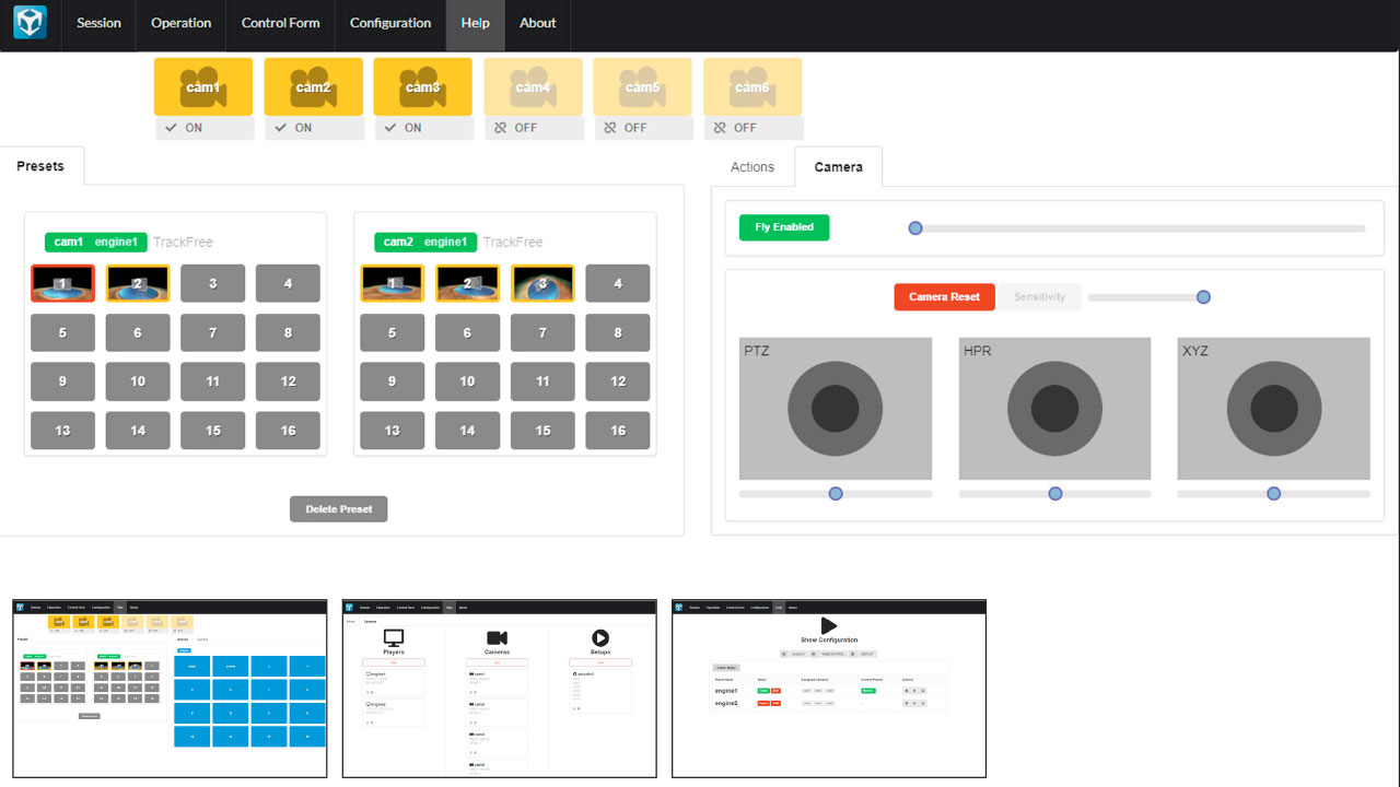 Brainstorm Web Control